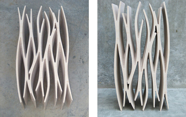 modern table base, sculptural furniture